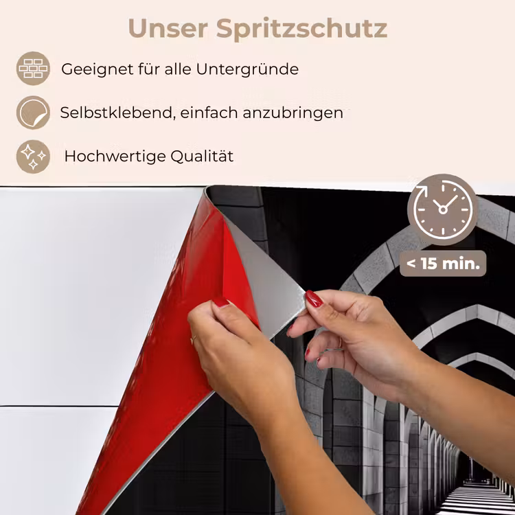 Spritzschutz Küche - Korridor - Bögen - Schatten - Tiefe — 4