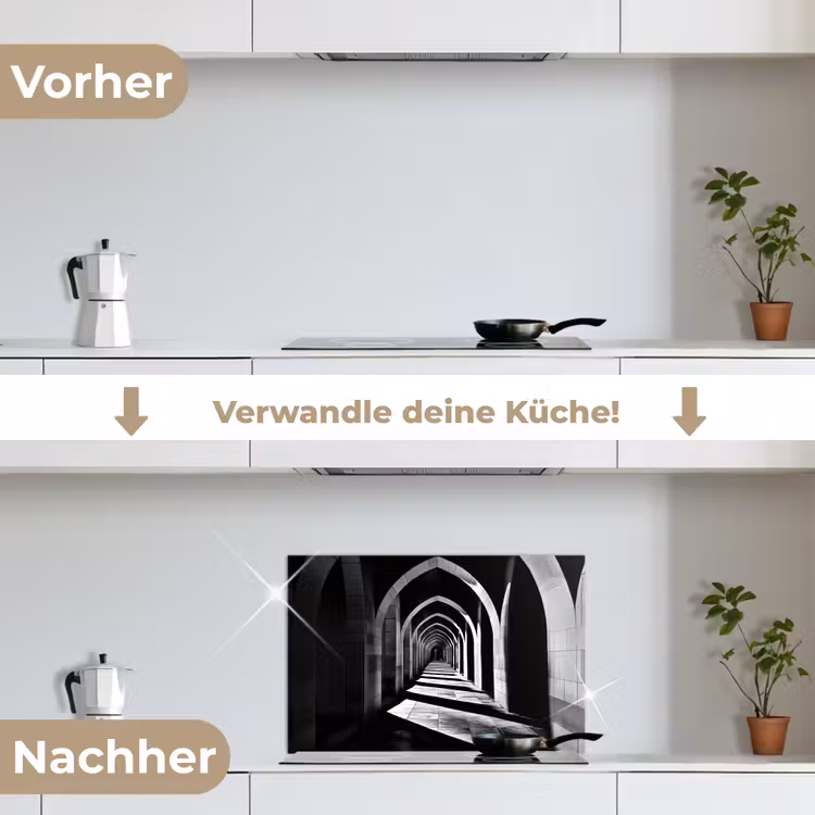 Spritzschutz Küche - Korridor - Bögen - Schatten - Tiefe — 7