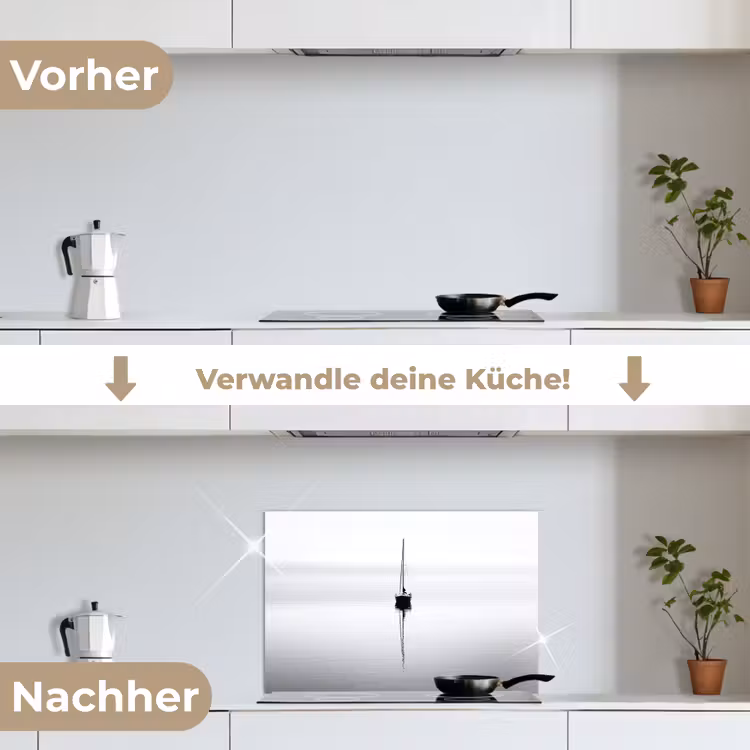 Spritzschutz Küche - Segelboot - Schwarz - Wasser - Silhouette — 7