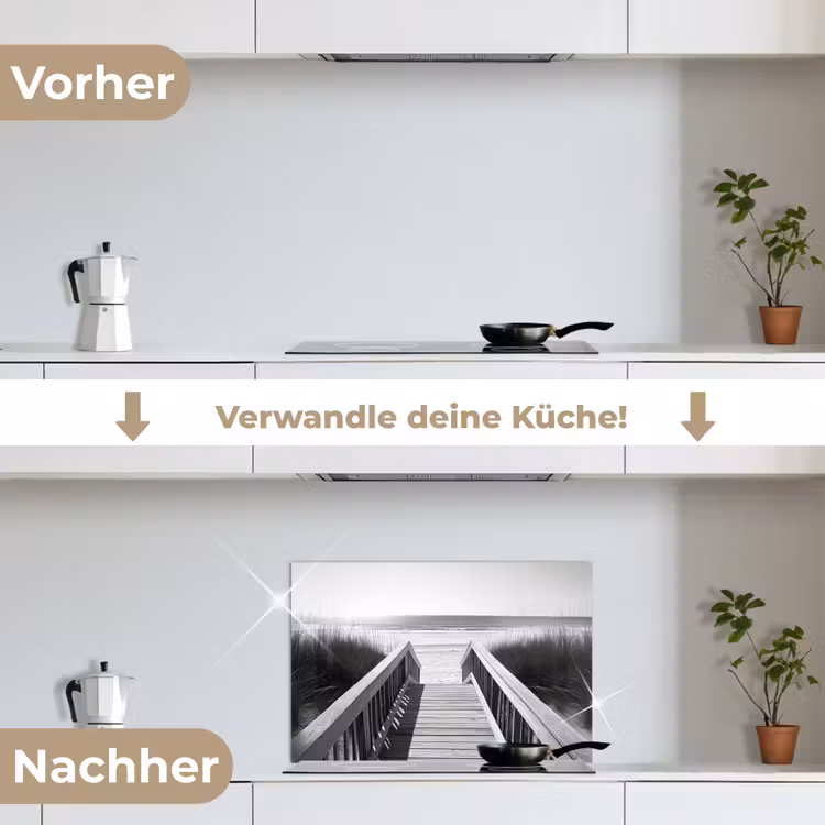 Spritzschutz Küche - Steg - Holz - Strand - Meer — 7