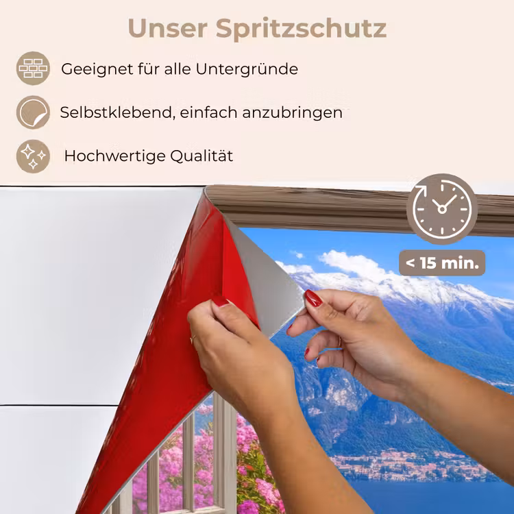 Spritzschutz Küche - Durchblick - Berg - Landschaft - Ausblicke - See — 4