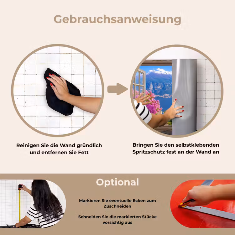 Spritzschutz Küche - Durchblick - Berg - Landschaft - Ausblicke - See — 6