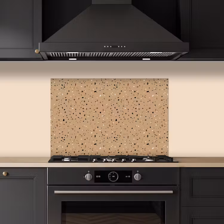 Spritzschutz Küche - Terrazzo - Muster - Beige — 5