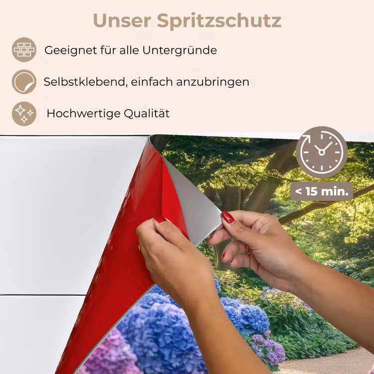 Spritzschutz Küche - Hortensienpark - Weg — 4