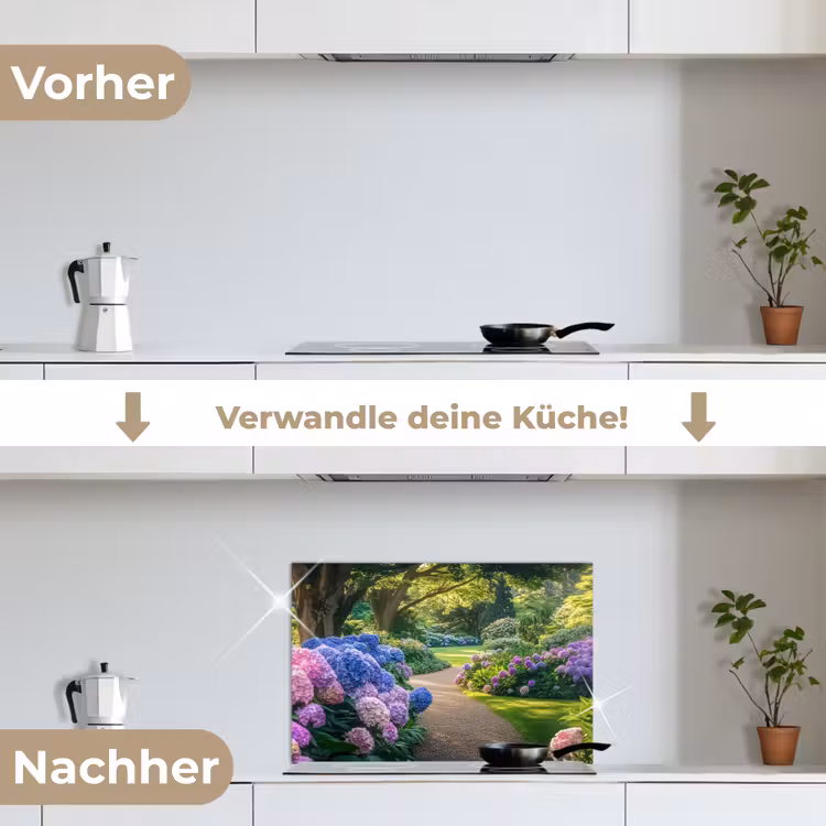 Spritzschutz Küche - Hortensienpark - Weg — 7