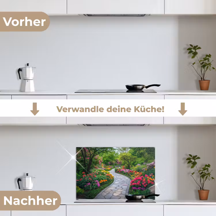 Spritzschutz Küche - Park - Blumen - Garten — 7