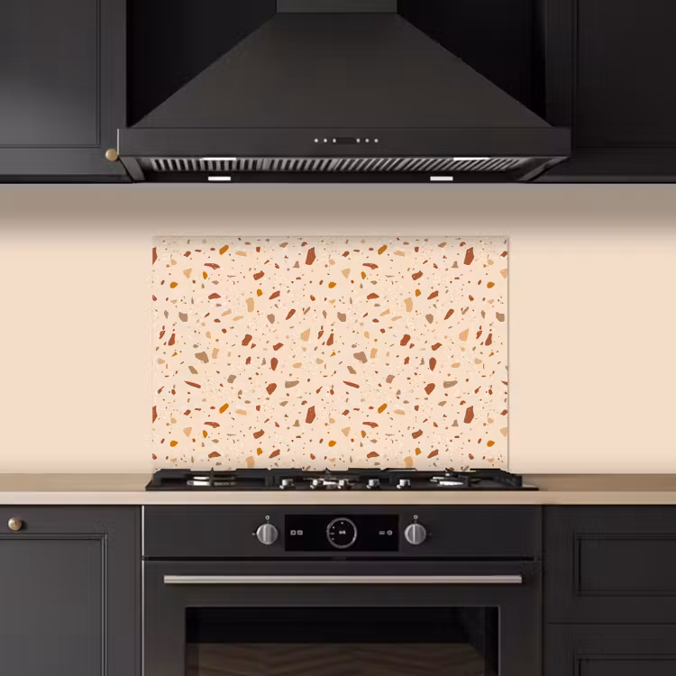 Spritzschutz Küche - Terrazzo - Muster - Bunt - Stein — 5