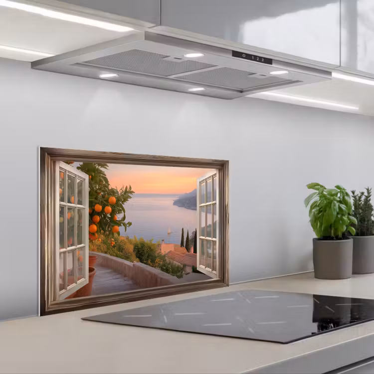 Spritzschutz Küche - Durchblick - Ausblicke - See - Landschaft — 1