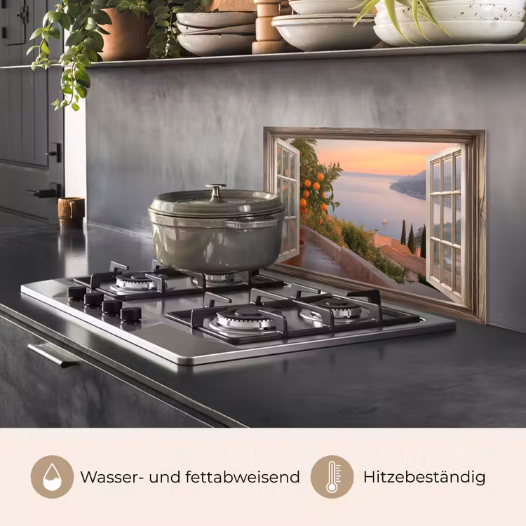 Spritzschutz Küche - Durchblick - Ausblicke - See - Landschaft — 2