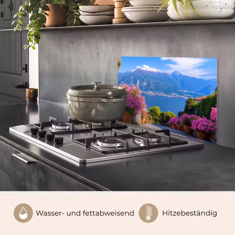 Spritzschutz Küche - Comer See - Italien - Landschaft — 2