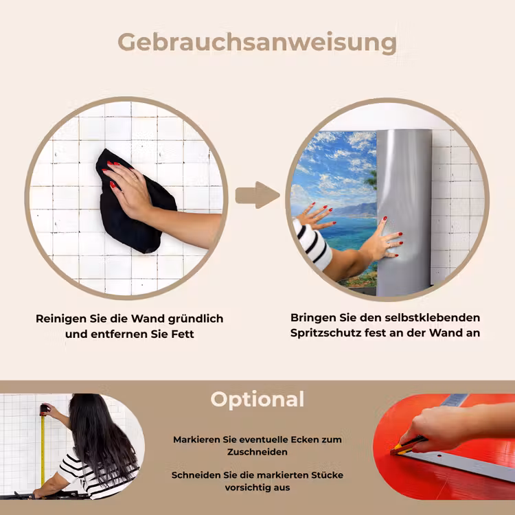 Spritzschutz Küche - Felsen - Küstenlinie - Baum - Berge — 6