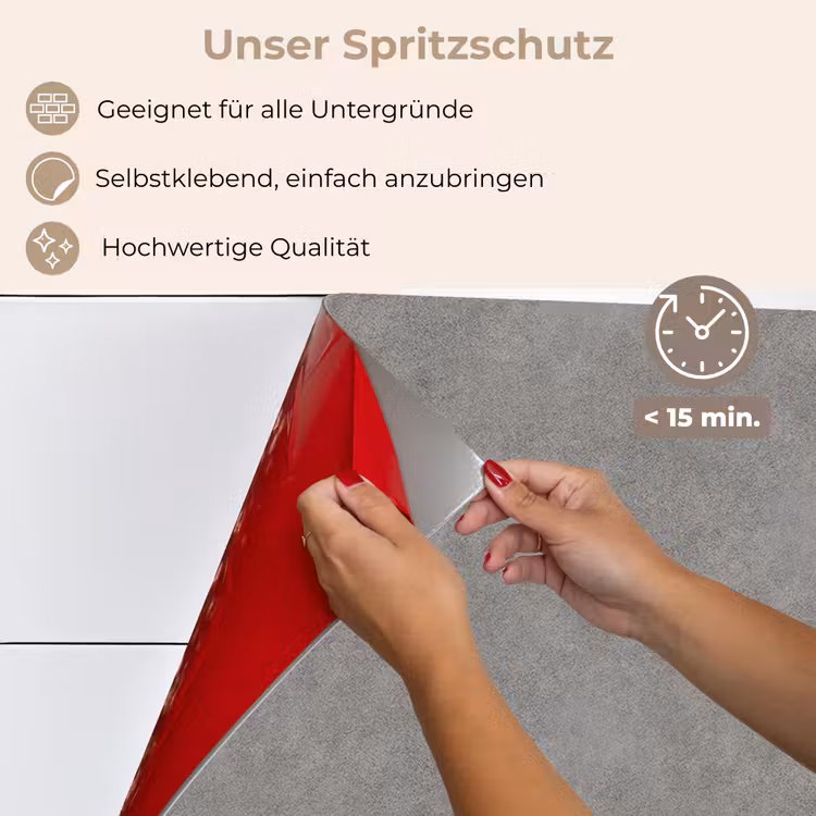 Spritzschutz Küche - Industriell - Gemustert - Beton — 4