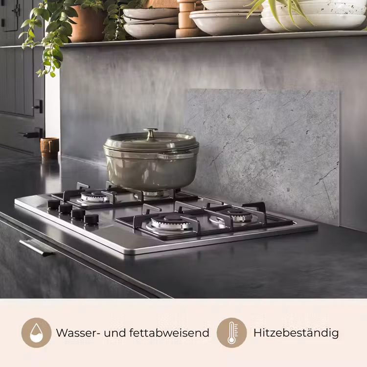 Spritzschutz Küche - Muster - Beton - Alt — 2