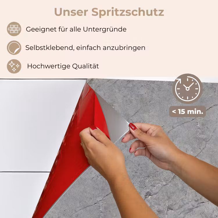 Spritzschutz Küche - Muster - Beton - Alt — 4