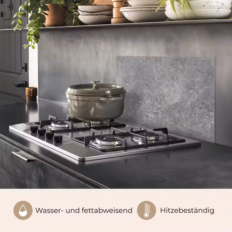 Spritzschutz Küche - Muster - Industriell - Beton — 2