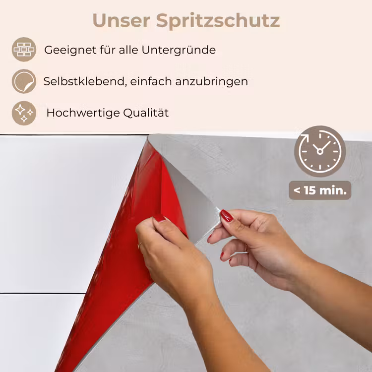 Spritzschutz Küche - Stein - Muster - Beton — 4