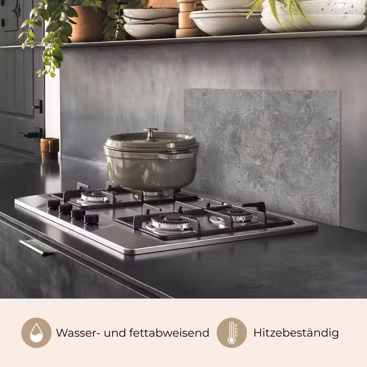 Spritzschutz Küche - Steine - Beton - Muster — 2