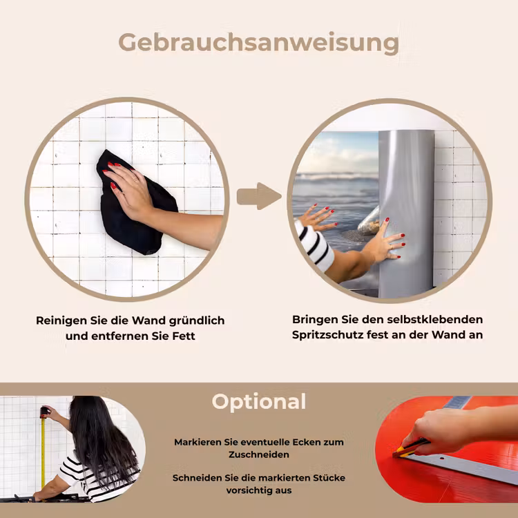 Spritzschutz Küche - Glasflasche - Post - Meer - Sand — 6