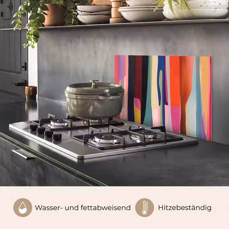 Spritzschutz Küche - Farbvarianten - Vertikal - Bunt — 2