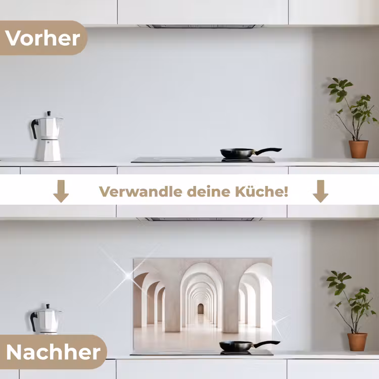 Spritzschutz Küche - Flur - Bögen - Symmetrisch - Modern — 7