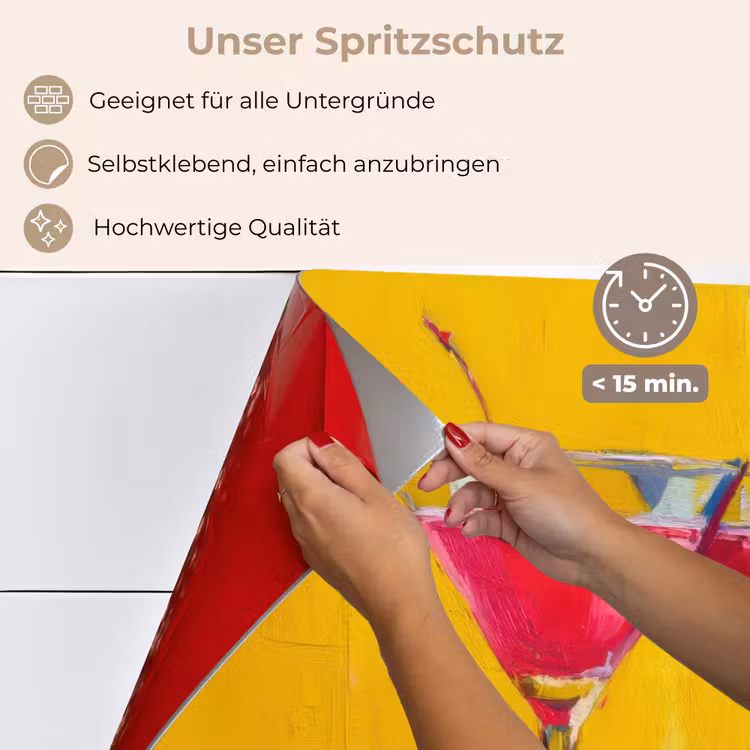 Spritzschutz Küche - Gläser - Cocktail - Zitrone - Kirsche — 4