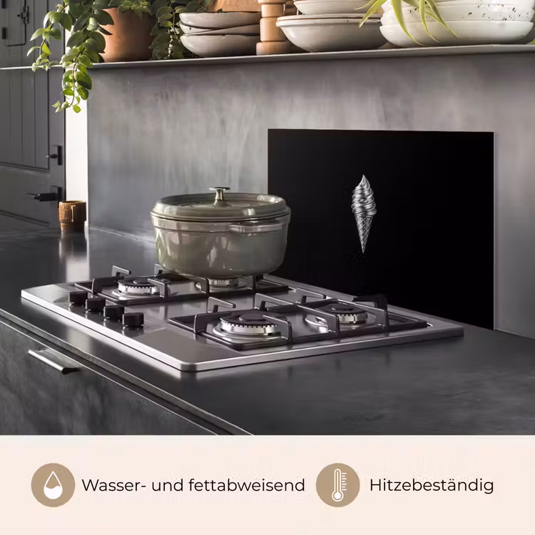 Spritzschutz Küche - Softeis - Realistisch - Futuristisch — 2