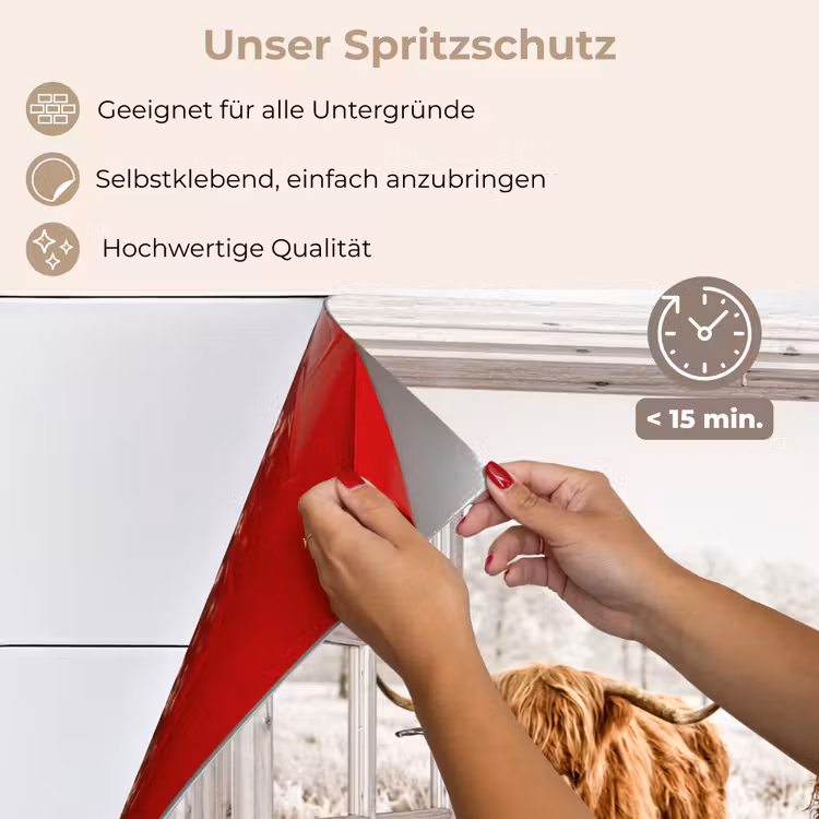Spritzschutz Küche - Durchblick - Schottische Highlander - Tiere — 4
