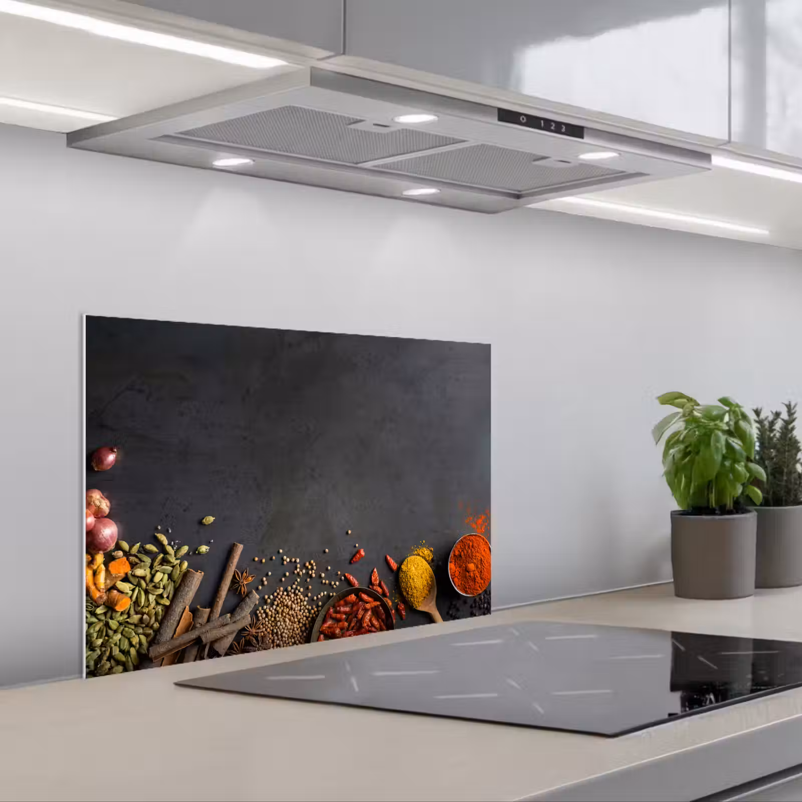 Spritzschutz Küche - Stilleben mit Gewürzen und Aromen — 1