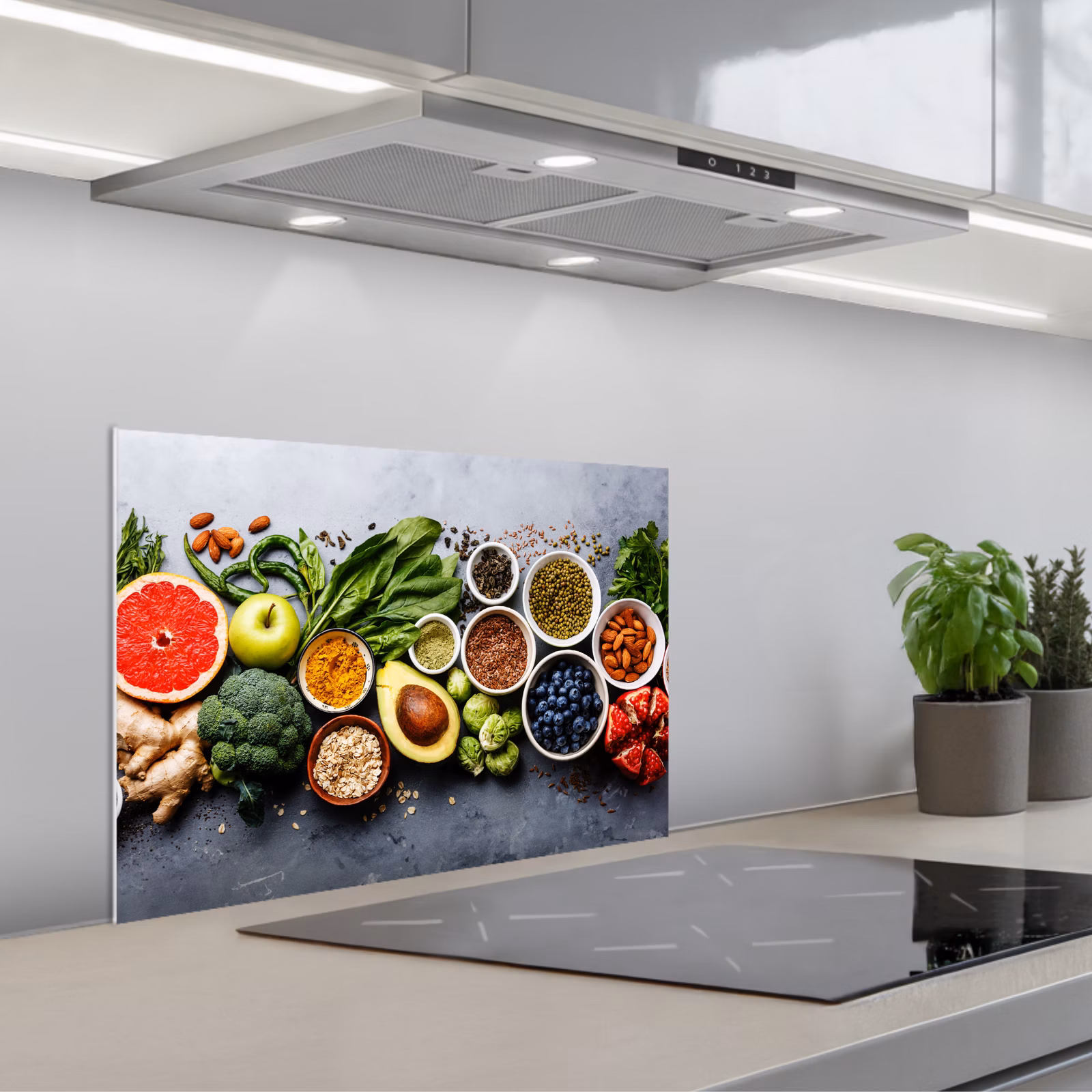 Spritzschutz Küche - Symphonie der Superfoods — 1