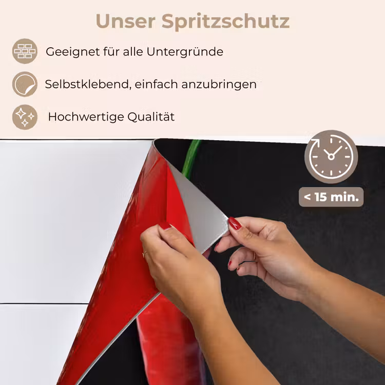 Spritzschutz Küche - Dialog der Paprika — 4