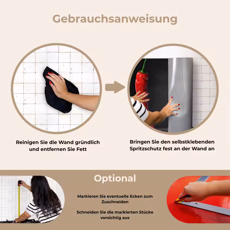 Spritzschutz Küche - Dialog der Paprika — 6