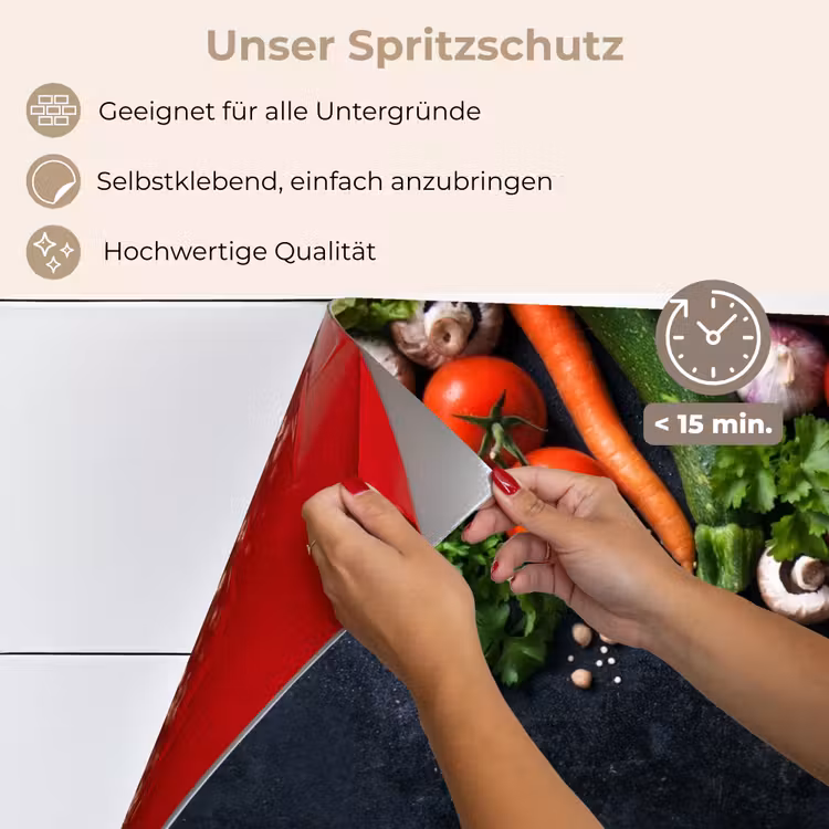 Spritzschutz Küche - Frische Ernte in der Küche — 4
