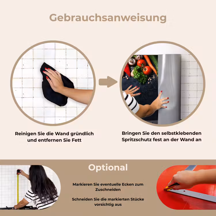 Spritzschutz Küche - Frische Ernte in der Küche — 6
