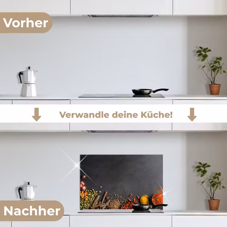 Spritzschutz Küche - Stilleben mit Gewürzen und Aromen — 7