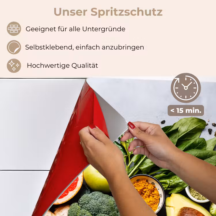 Spritzschutz Küche - Symphonie der Superfoods — 4