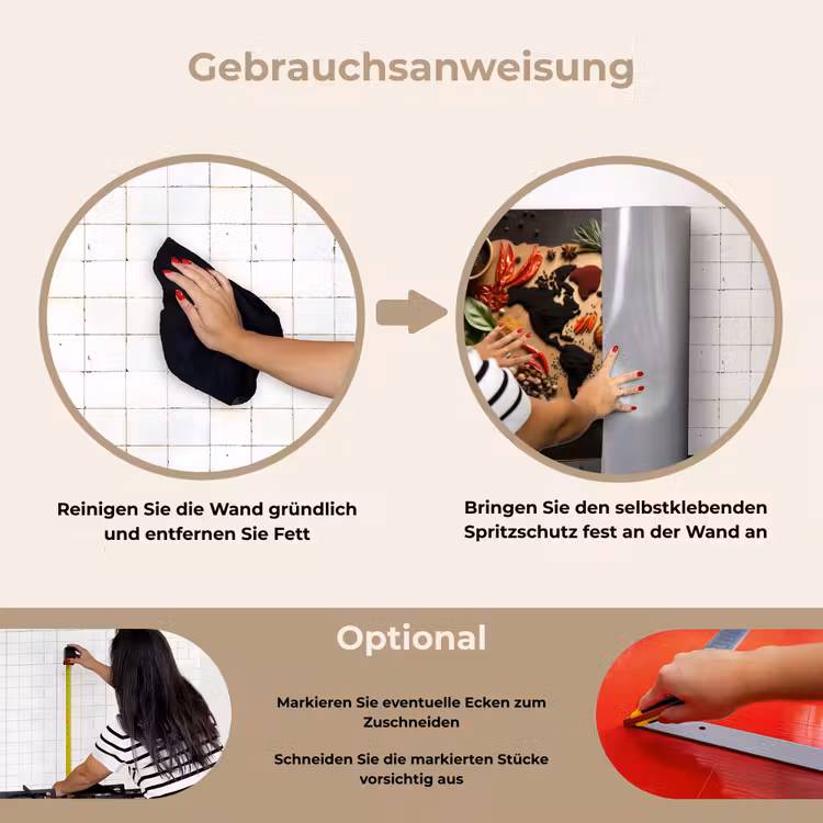 Spritzschutz Küche - Weltkarte der Kräuter — 6