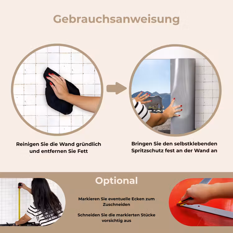 Spritzschutz Küche - Schottische Highlander - Licht - Berge - Natur — 6
