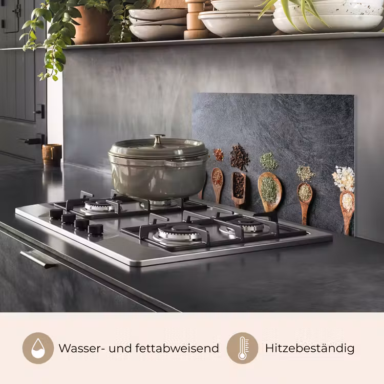 Spritzschutz Küche - Schöpfkelle - Kräuter - Gewürze - Industrie — 2