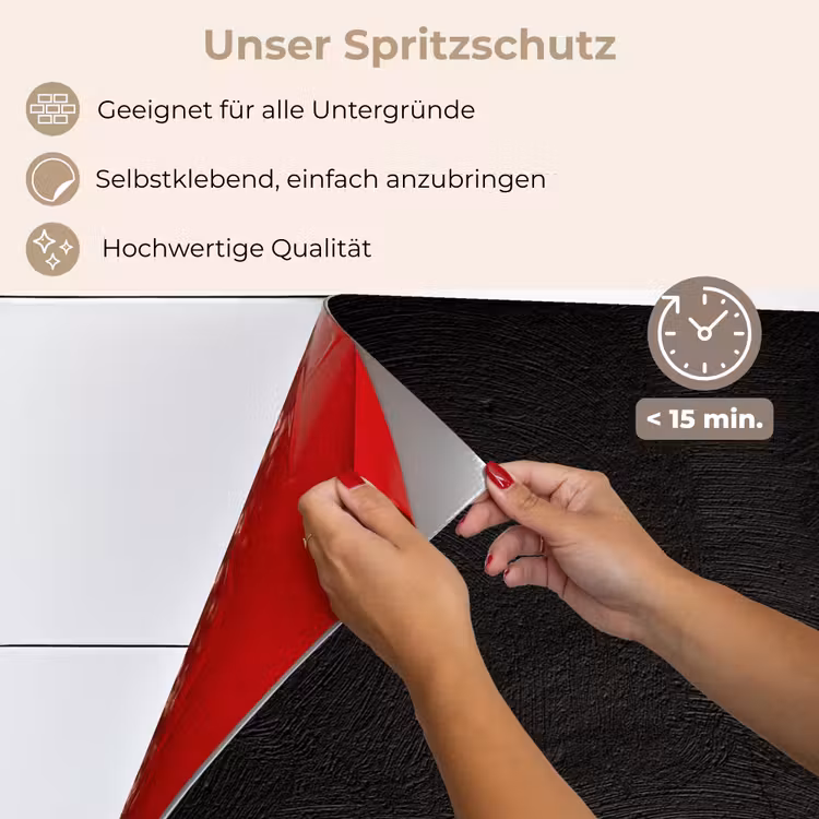 Spritzschutz Küche - Dunkle Augenringe — 4