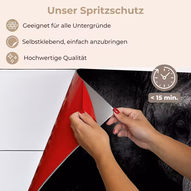 Spritzschutz Küche - Elefant - Tier - Porträt — 4