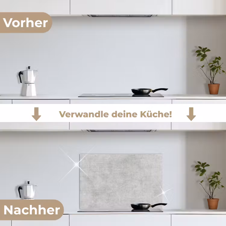 Spritzschutz Küche - Verwittertes graues Segeltuch — 7