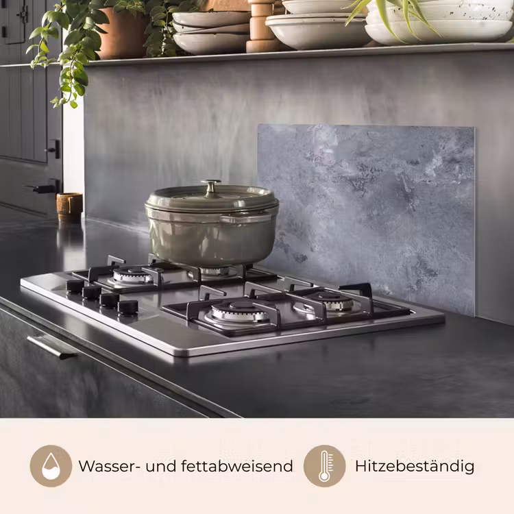Spritzschutz Küche - Wolken aus Beton — 2