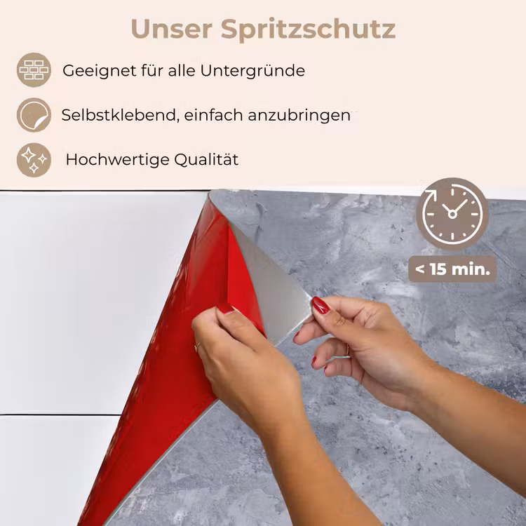 Spritzschutz Küche - Wolken aus Beton — 4