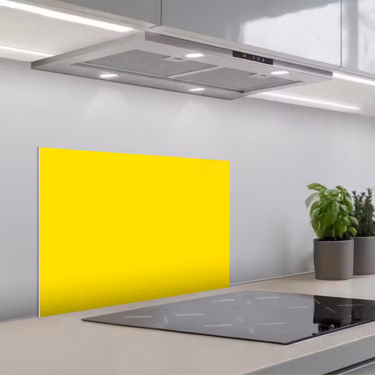 Spritzschutz Küche - Gelb - Zitrone - Neon - Farben — 1