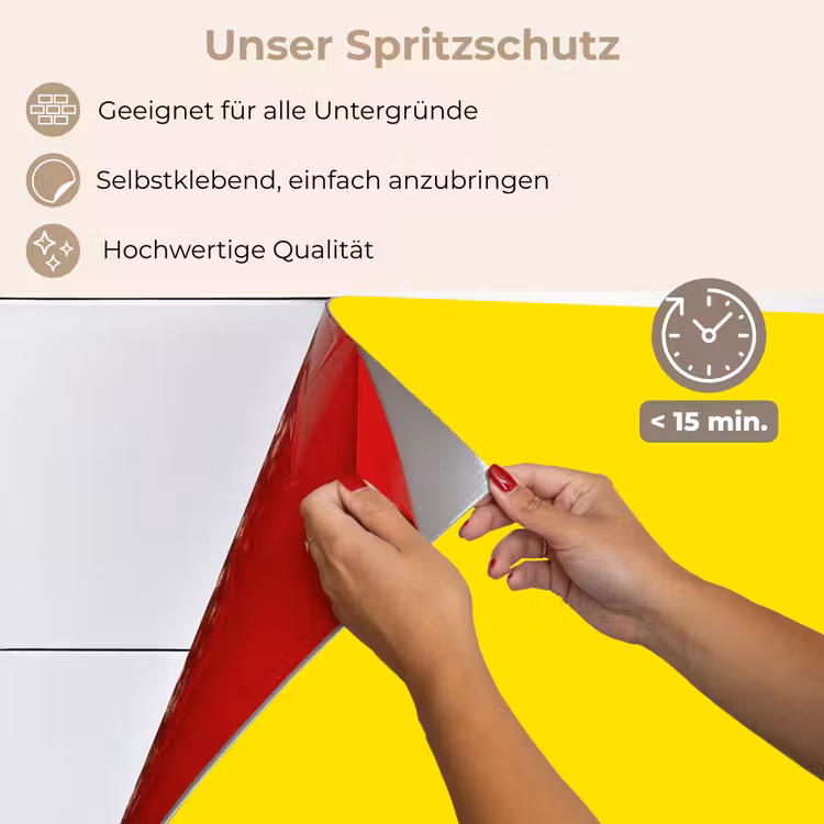 Spritzschutz Küche - Gelb - Zitrone - Neon - Farben — 4