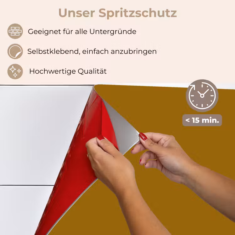 Spritzschutz Küche - Gold - Luxus - Interieur — 4
