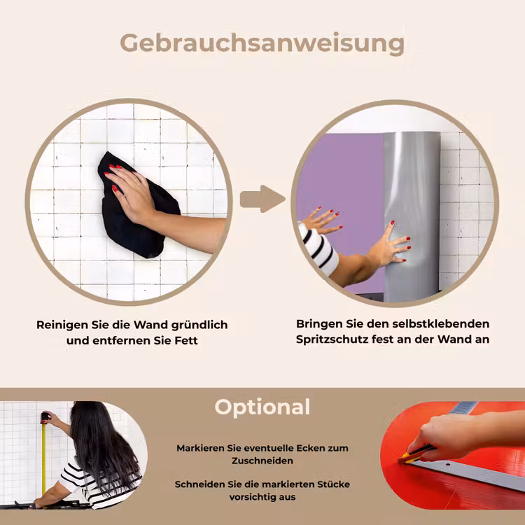 Spritzschutz Küche - Innenbereich - Violett - Farben - Farbe - Einfarbig — 6