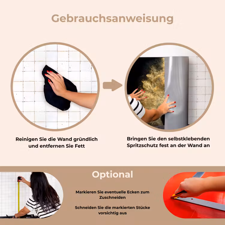 Spritzschutz Küche - Goldpulver auf schwarzem Hintergrund — 6
