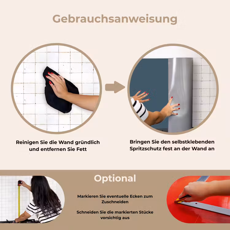 Spritzschutz Küche - Stille des Ozeans — 6