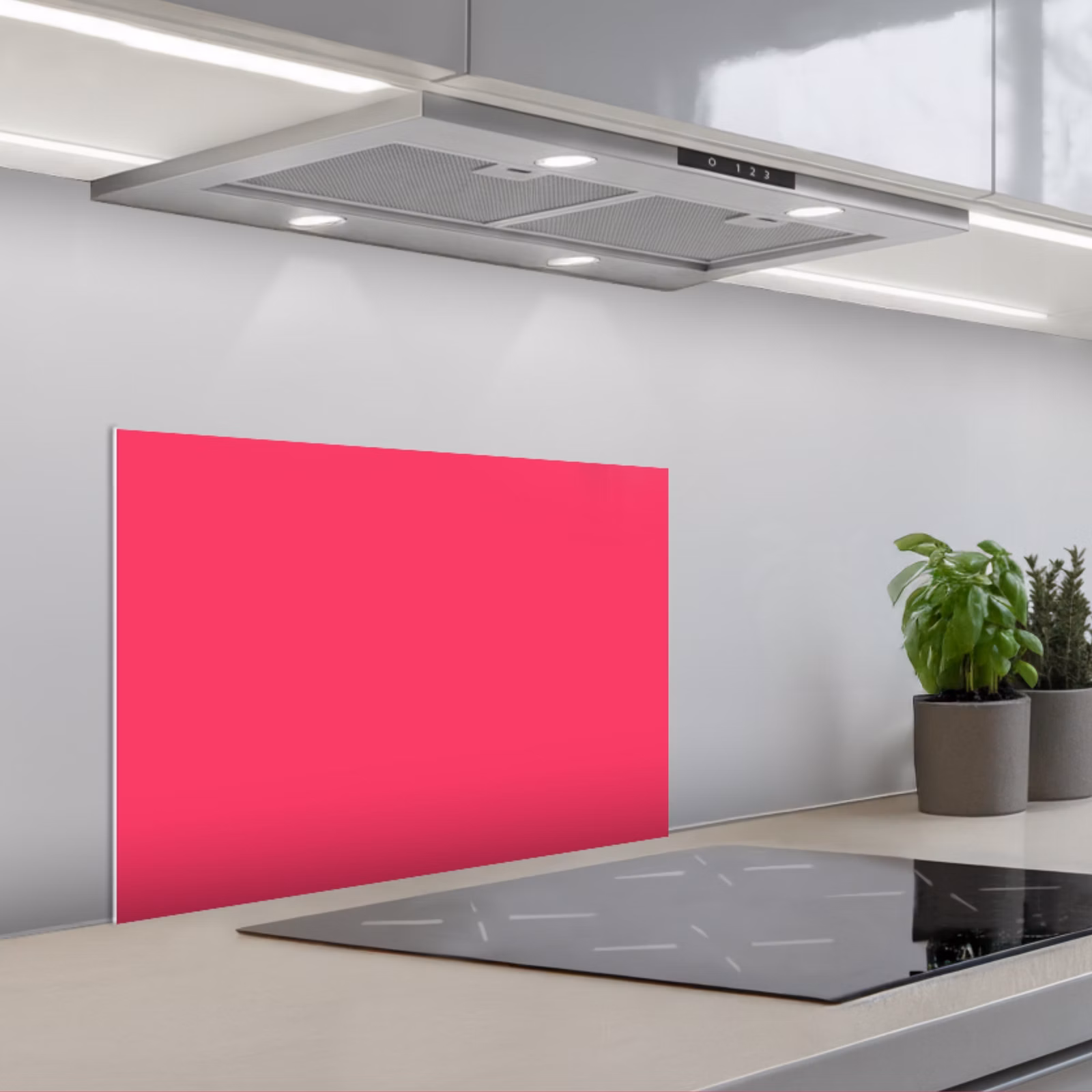 Spritzschutz Küche - Karmin - Farben - Palette - Rosa — 1
